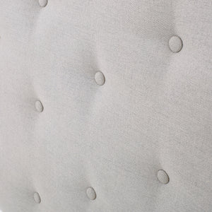 Tufted Upholstered Twin Headboard with Durable Metal Legs
