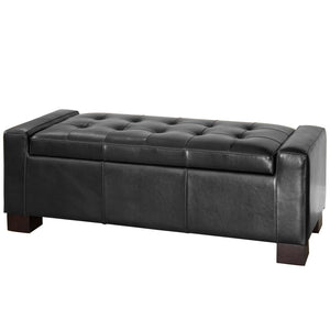 Large 51" Storage Ottoman, Tufted Storage Bench