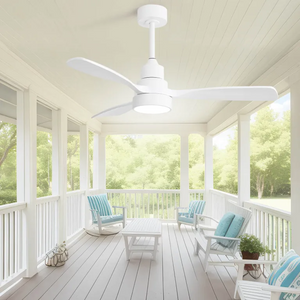 48 Inch Wood Ceiling Fan With Light and Remote Control