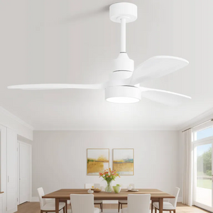 48 Inch Wood Ceiling Fan With Light and Remote Control
