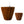 2-Pack 10 in. Dark Wood Plastic Self-Watering Planter Pot