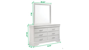 Modern 6 Drawer Dresser