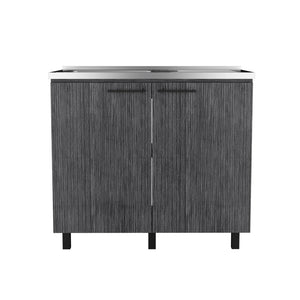 Utility Sink Cabinet Burwood, Kitchen, Smokey
