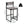Gray Set of 2 Hand Weave Bar Stools with Back