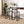 Gray Set of 2 Hand Weave Bar Stools with Back