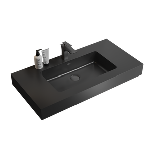 BB02-36-109 Integrated Engineered Solid Surface Basin Matte