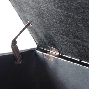 Upholstered Tufted Button Storage Bench