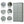 Tall and Wide Storage Cabinet with Doors for Bathroom or Office, Grey