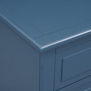 U_STYLE 28'' Pine Wood Nightstand with 3 Drawers