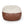 Maxi 5 Foot Two Color Fabric and Faux Leather Rounded Bean Bag
