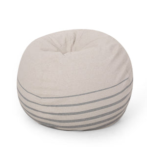Bohemio 5 Foot Rounded Bean Bag, Striped