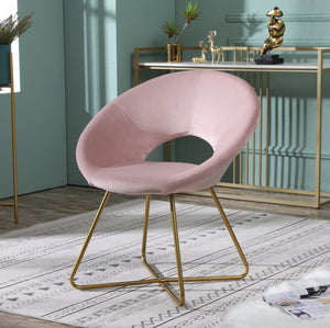 Slatina Silky Velvet Upholstered Accent Chair
