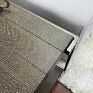 Corbeta Metal Frame Wood Living Room Chairside Table
