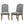 Mod Urban Style Solid Wood Nailhead Dining Chairs