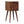 Solid Wood Mini Cube Nightstand, 2-Drawers, Chestnut