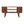 Solid Wood Cortez Chestnut Media Unit, 2 Open Shelves, Nordic Legs