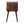 Solid Wood Mini Curve Bedside, 1-Drawer, 1 Open Slot, Chestnut