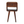 Solid Wood Mini Chestnut Curve Lower Bedside Nightstand