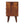 Solid Wood Mini Classic Chestnut Bedside, 2-Drawers, 1 Open Slot, Nordic Legs
