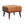 Tan Buffalo Leather Footstool, Upholstered, Nordic Legs