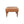Solid Wood Buffalo Leather Ottoman with Castor Legs