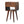 Solid Wood Mini Chestnut Curve Lower Bedside Nightstand