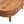 Solid Wood Mini Chestnut Rounded Coffee Table, 2-Drawers