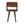 Solid Wood Mini Chestnut Curve Lower Bedside Nightstand