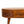 Solid Wood Mini Chestnut Rounded Coffee Table, 2-Drawers