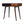 Solid Wood Curved Writing Desk, 1-Drawer, 1 Open Slot, Chestnut