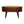 Solid Wood Mini Chestnut Rounded Coffee Table, 2-Drawers