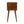 Solid Wood Mini Nightstand, 2-Drawers, Chestnut