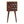 Solid Wood Mini Cube Nightstand, 2-Drawers, Chestnut