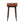 Solid Wood Curved Writing Desk, 1-Drawer, 1 Open Slot, Chestnut