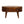 Solid Wood Mini Chestnut Rounded Coffee Table, 2-Drawers