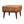 Tan Buffalo Leather Footstool, Upholstered, Nordic Legs