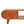 Solid Wood Chestnut Circular TV Unit, Nordic Legs, 2-Drawers, Open Slot