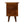 Solid Wood Bedside Table with 2 Drawers in Chestnut