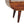 Chestnut Circular TV Stand, 2-Drawers, Open Slot, Nordic Legs
