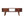 Chestnut Round Open Media Unit, 2-Drawers, 1 Open Slot