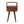 Solid Wood Mini Curve Bedside, 1-Drawer, 1 Open Slot, Chestnut