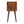 Solid Wood Mini Cube Nightstand, 2-Drawers, Chestnut