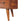Chestnut Round Open Media Unit, 2-Drawers, 1 Open Slot