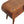 Solid Wood Chestnut Circular TV Unit, Nordic Legs, 2-Drawers, Open Slot