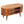 Solid Wood Cortez Chestnut Media Unit, 2 Open Shelves, Nordic Legs