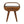 Chestnut Circular Open Bedside, 1-Drawer