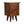 Solid Wood Bedside Table with 2 Drawers in Chestnut