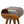 Chestnut Circular Open Bedside, 1-Drawer