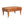 Solid Wood Buffalo Leather Ottoman with Castor Legs