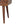 Solid Wood Mini Curve Bedside, 1-Drawer, 1 Open Slot, Chestnut